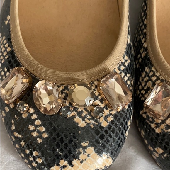 Vionic Snake Jeweled Ballet Flat NWOT 10 - Picture 2 of 7
